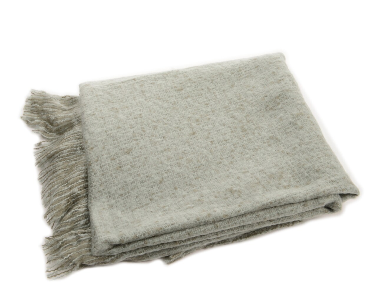 Kaemingk Blue Gray Knitted Waffle Pattern Throw Blanket 50" x 60"